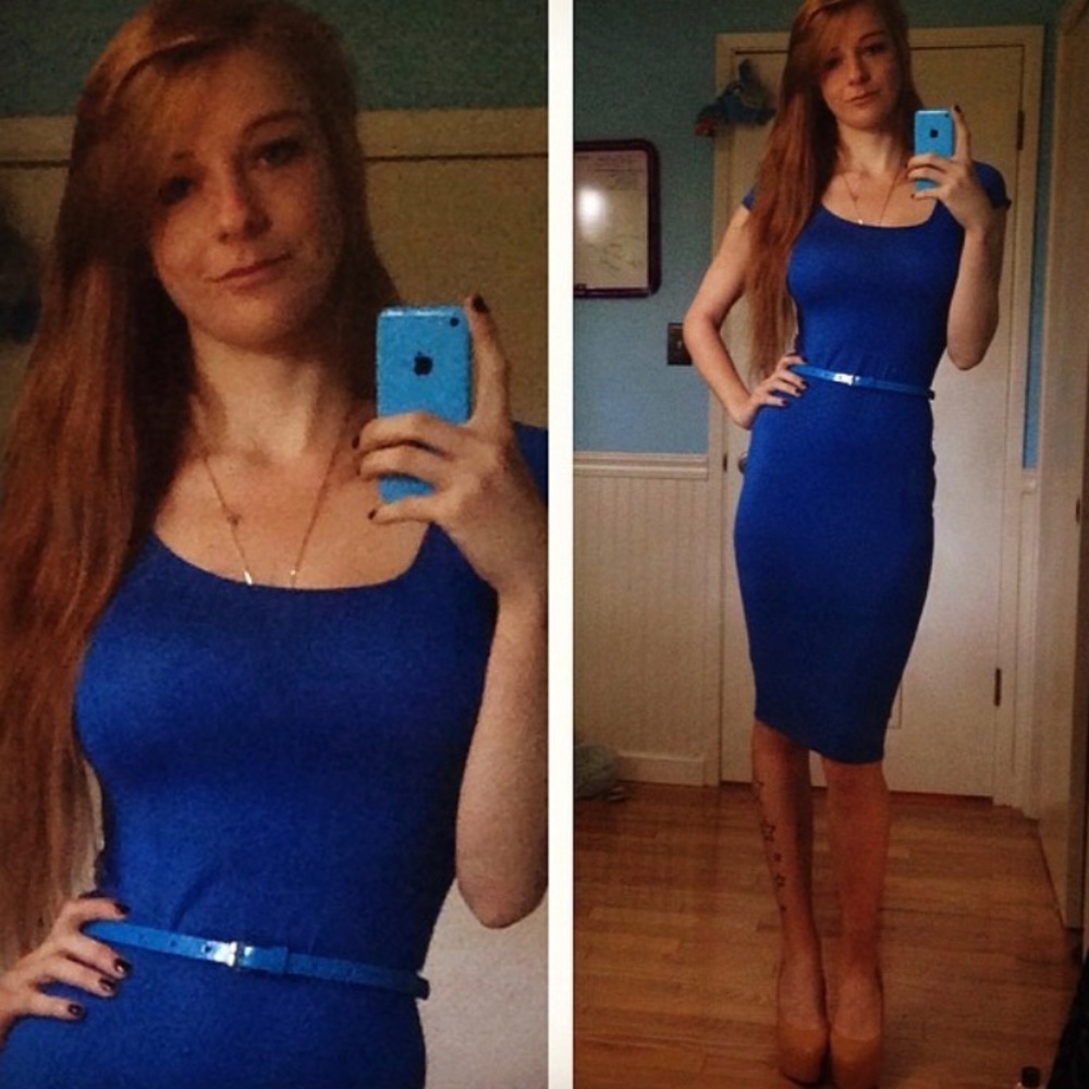 Blue About A Girl Blue dress sz small